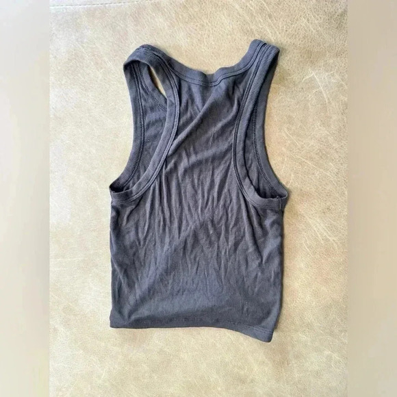 Sunday Best Cropped Ribbed Tank Top Brown Women’s Size XXS - Picture 9 of 9